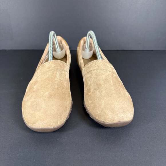 SKECHERS Women's Suede Slip On Shoes 9 Relaxed Fit Memory Foam air Cooled NEW - Picture 3 of 9